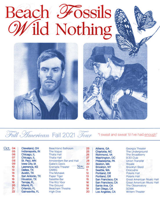 Beach Fossils x Wild Nothing Tour Rescheduled!