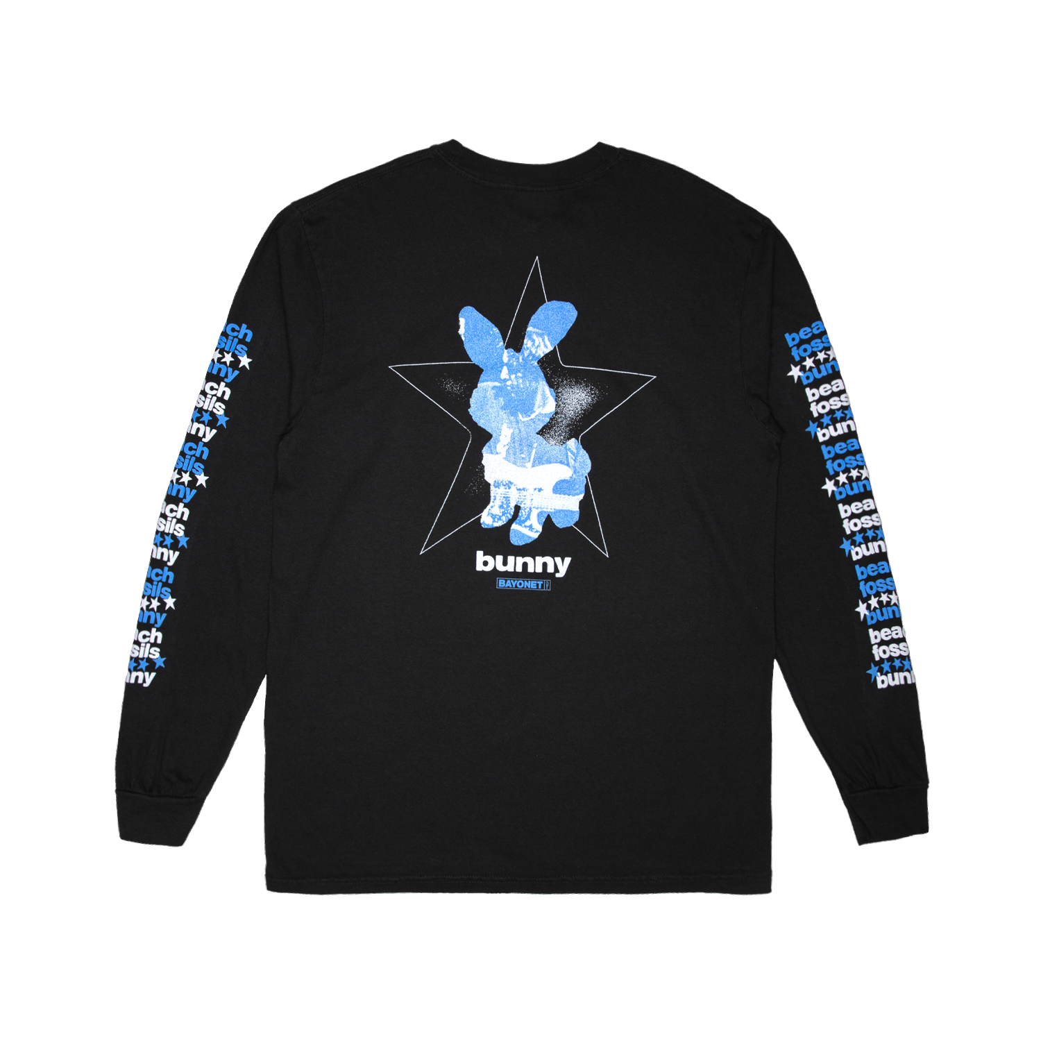 Beach Fossils Bunny Long Sleeve Black