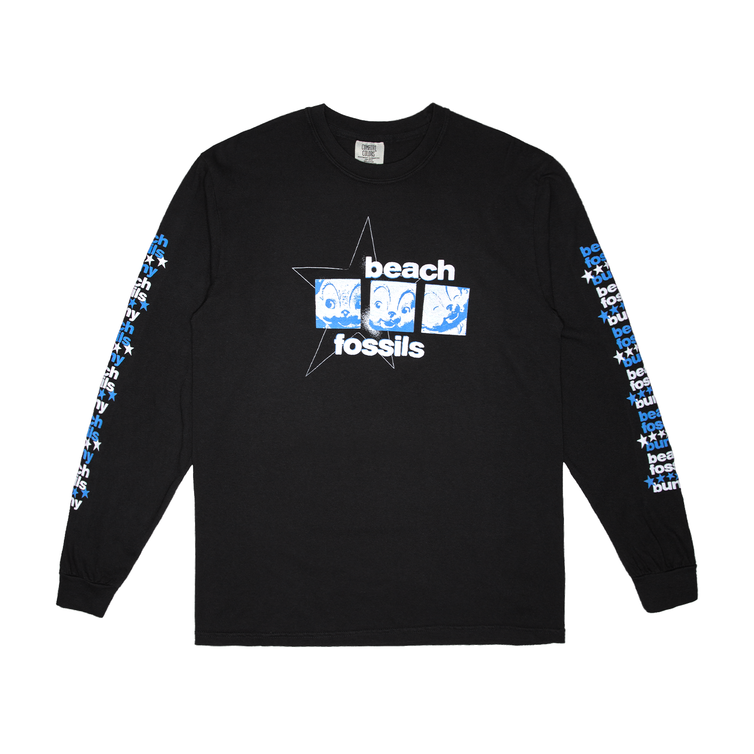 Beach Fossils Bunny Long Sleeve Black