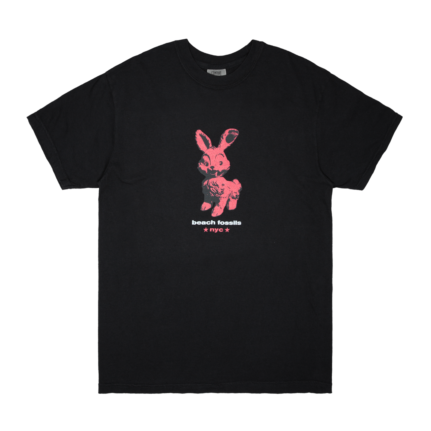 Beach Fossils Black and Red Bunny Tee