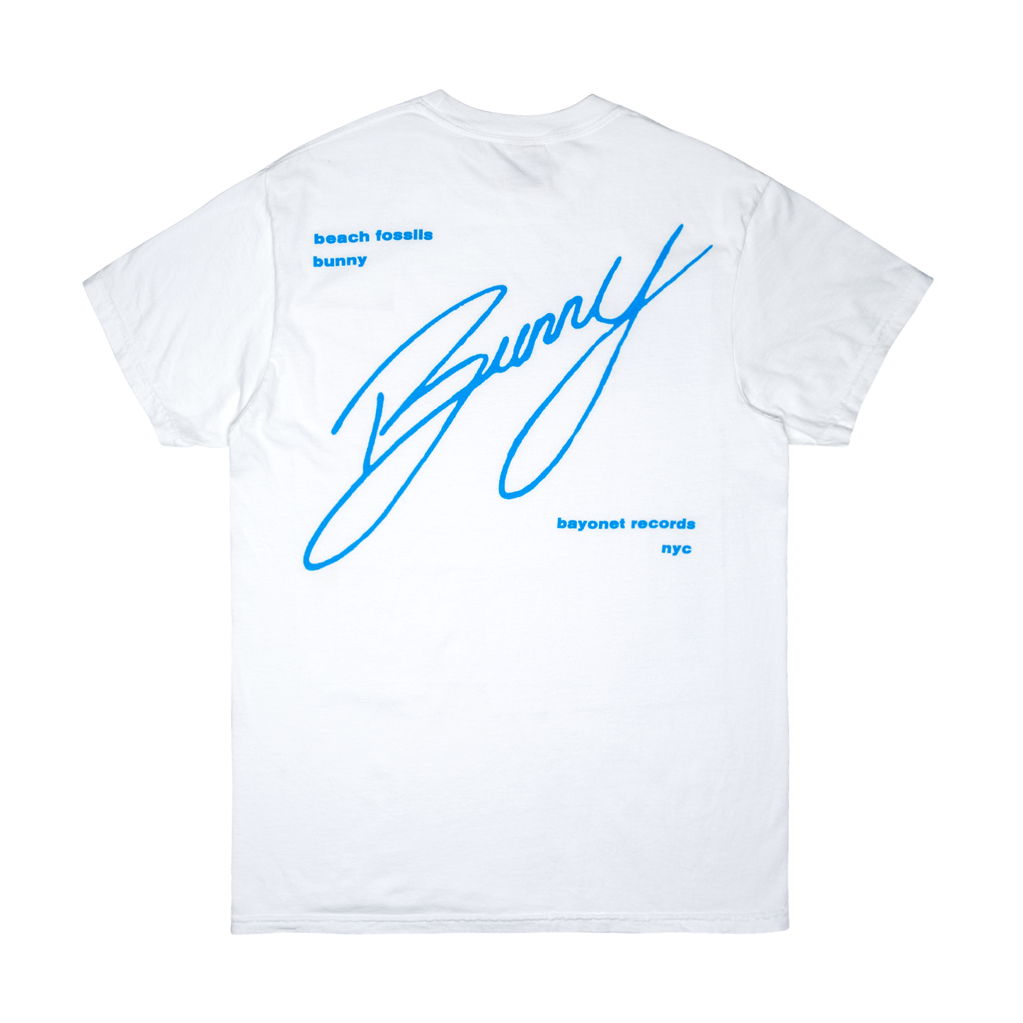 Beach Fossils Cursive T-Shirt White