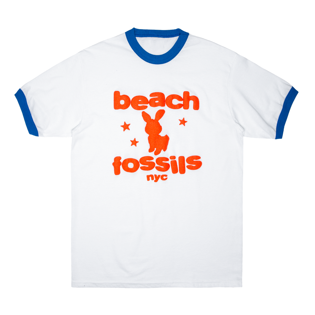 Beach Fossils Puff Print Ringer Tee