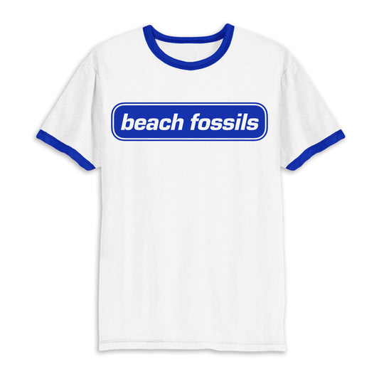Beach Fossils Blue Logo Ringer T Shirt